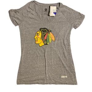 CCM Chicago Blackhawks TOEWS #19 V-Neck NHL Hockey Jersey Shirt  Women's Large